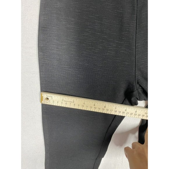 Matty M Womens High Rise Slub Ponte Leggins  Back Pockets Size XS Black - Picture 4 of 9
